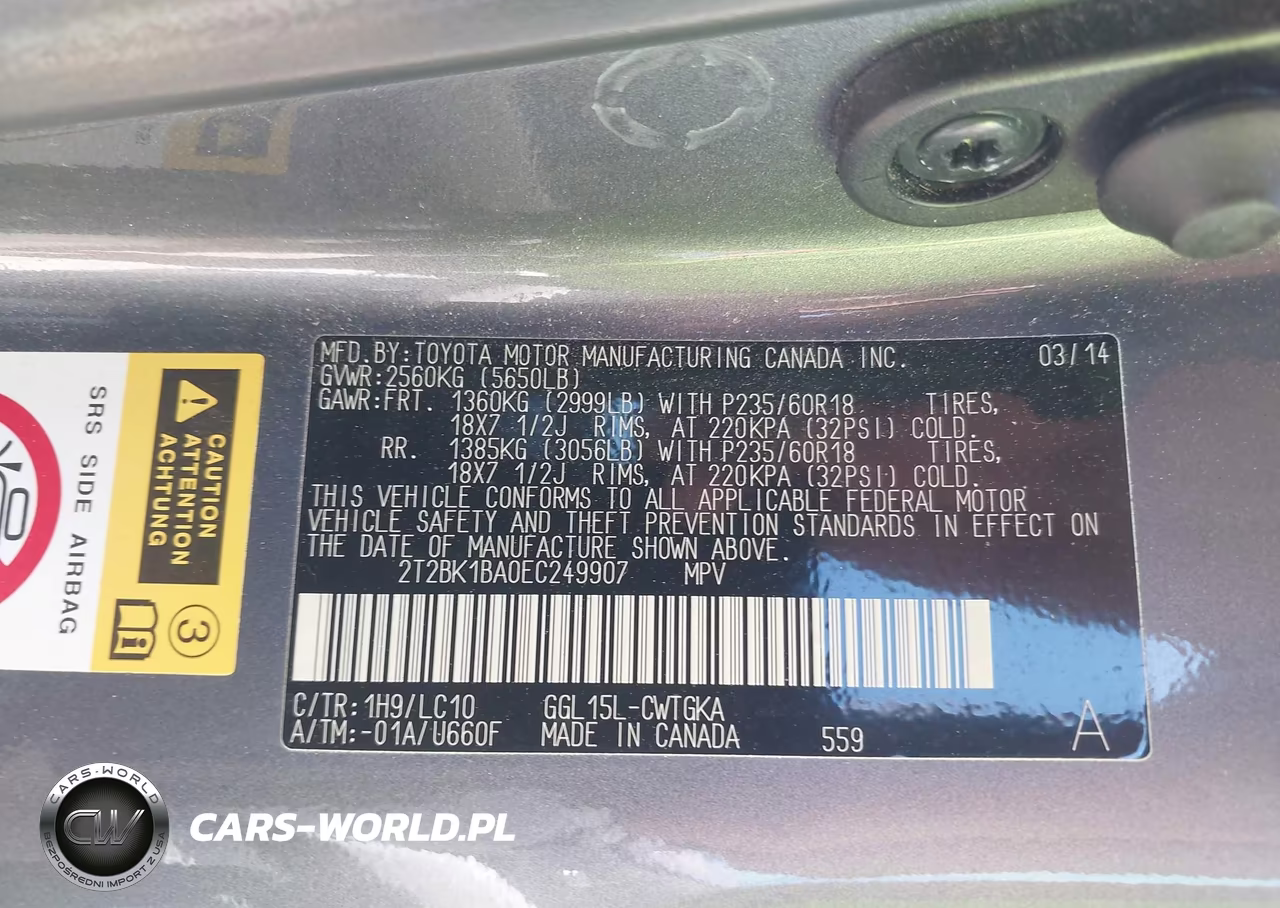 2014 Lexus Rx 350 VIN:2T2BK1BA0EC249907 - 9