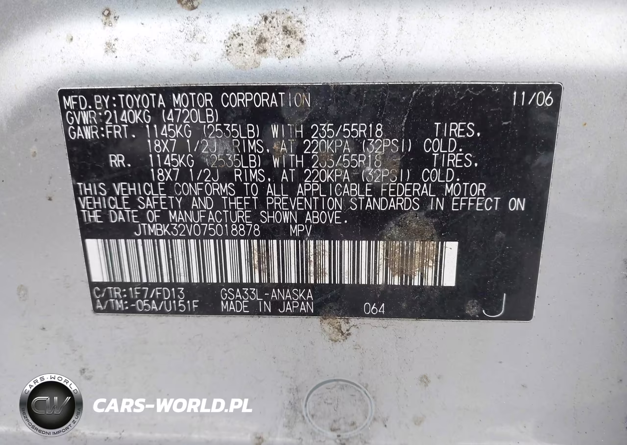 2007 Toyota Rav4 Sport V6 VIN:JTMBK32V075018878 - 9