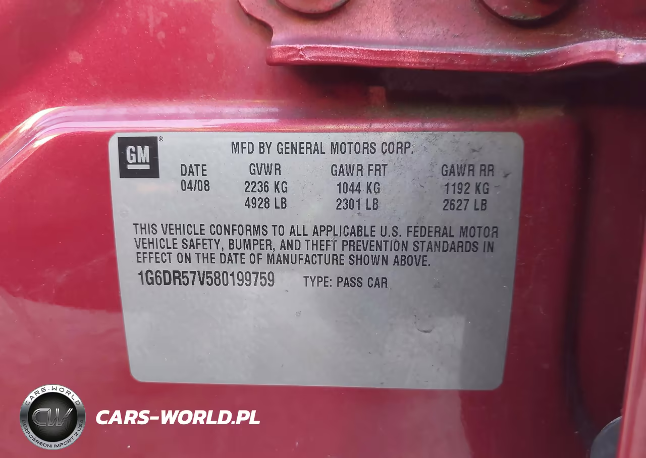 2008 Cadillac Cts Standard VIN:1G6DR57V580199759 - 9