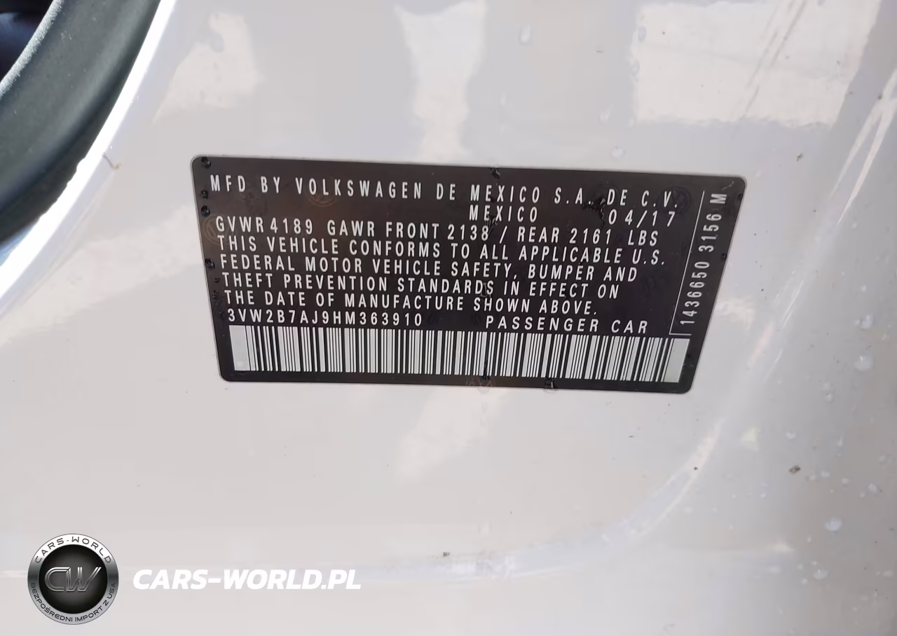 2017 Volkswagen Jetta 1.4T S VIN:3VW2B7AJ9HM363910 - 9