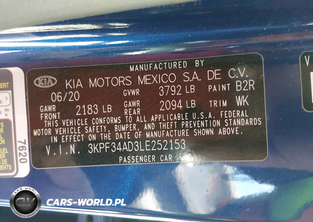 2020 Kia Forte Gt-Line VIN:3KPF34AD3LE252153 - 9