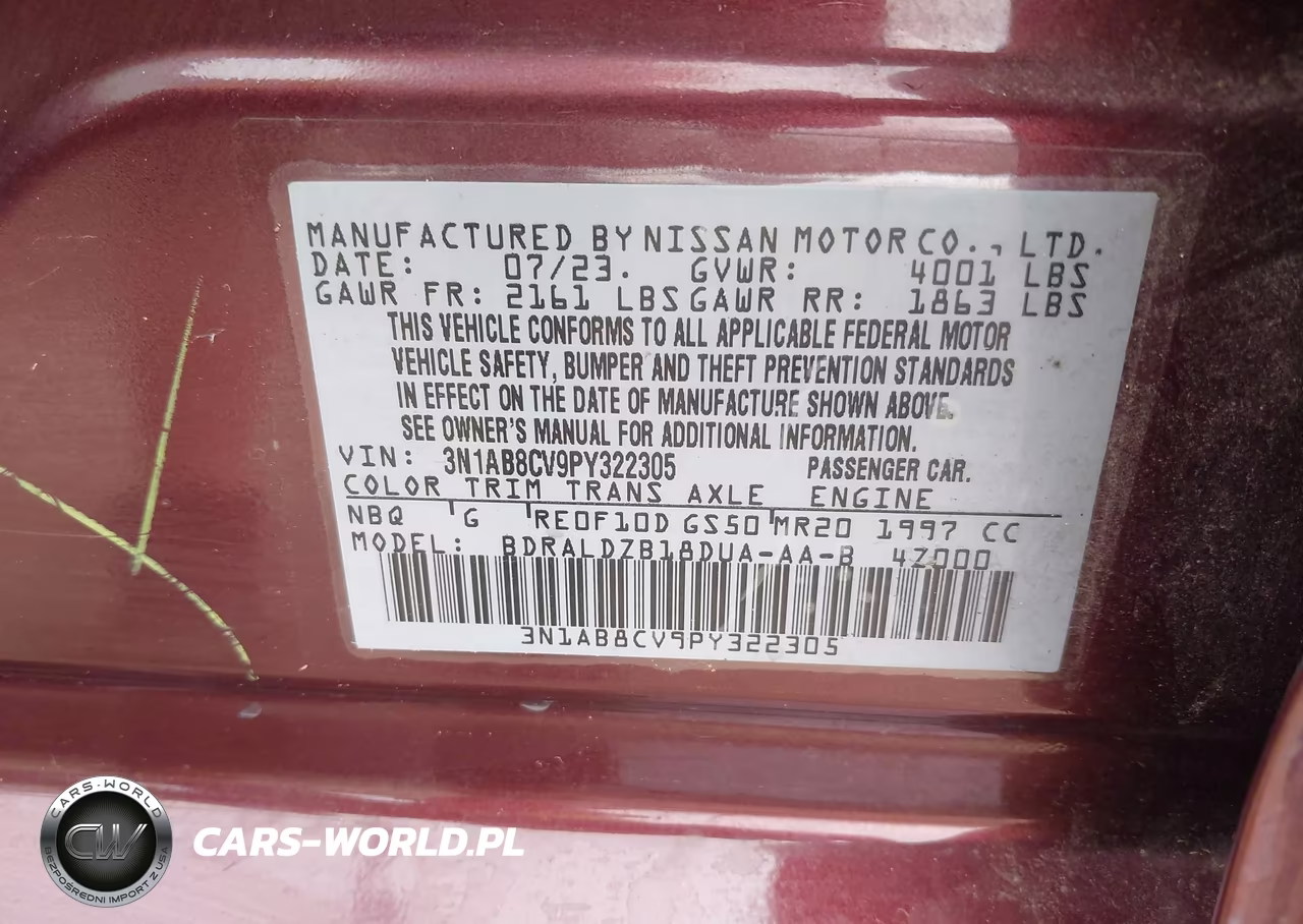 2023 Nissan Sentra Sv Xtronic Cvt VIN:3N1AB8CV9PY322305 - 9