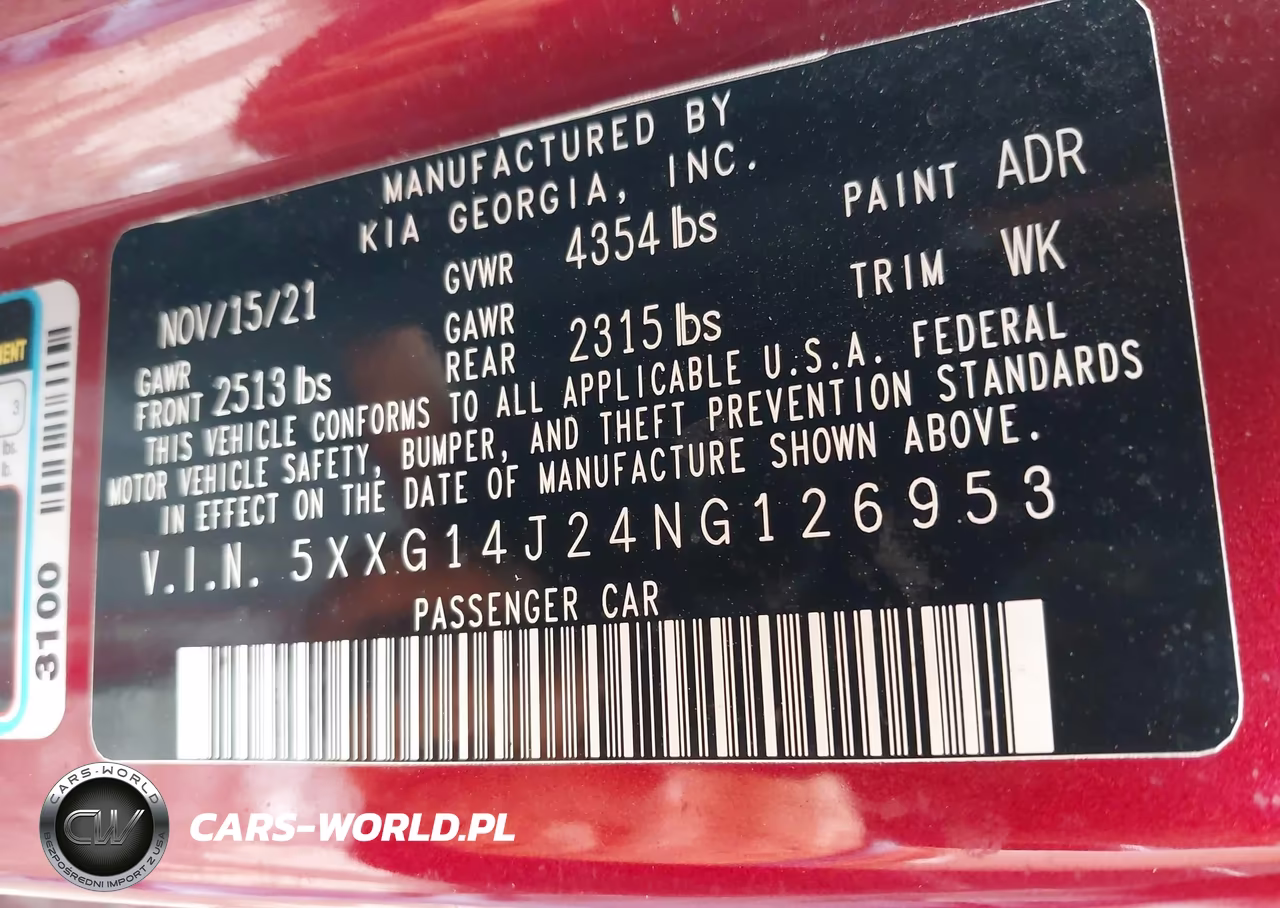 2022 Kia K5 Lxs VIN:5XXG14J24NG126953 - 9