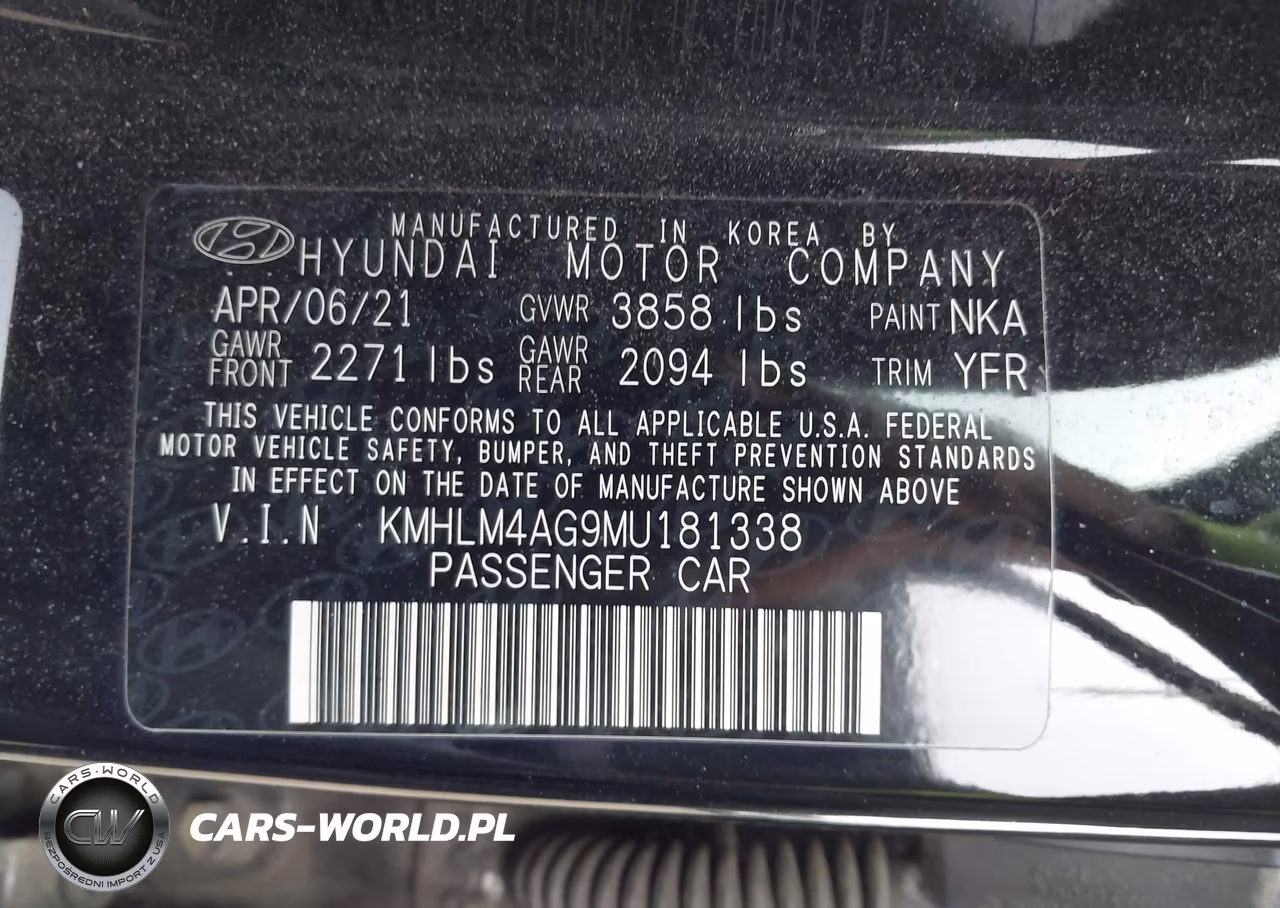2021 Hyundai Elantra Sel VIN:KMHLM4AG9MU181338 - 9