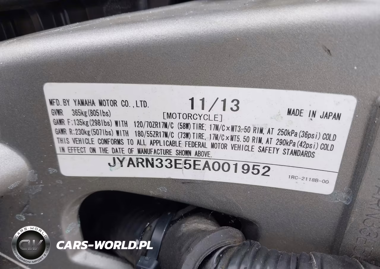 2014 Yamaha Fz09 VIN:JYARN33E5EA001952 - 10