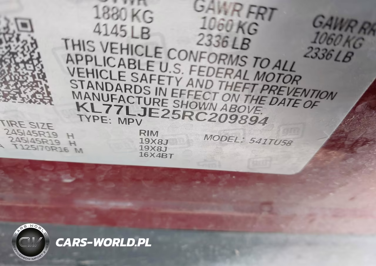 2024 Chevrolet Trax Fwd 2Rs VIN:KL77LJE25RC209894 - 9