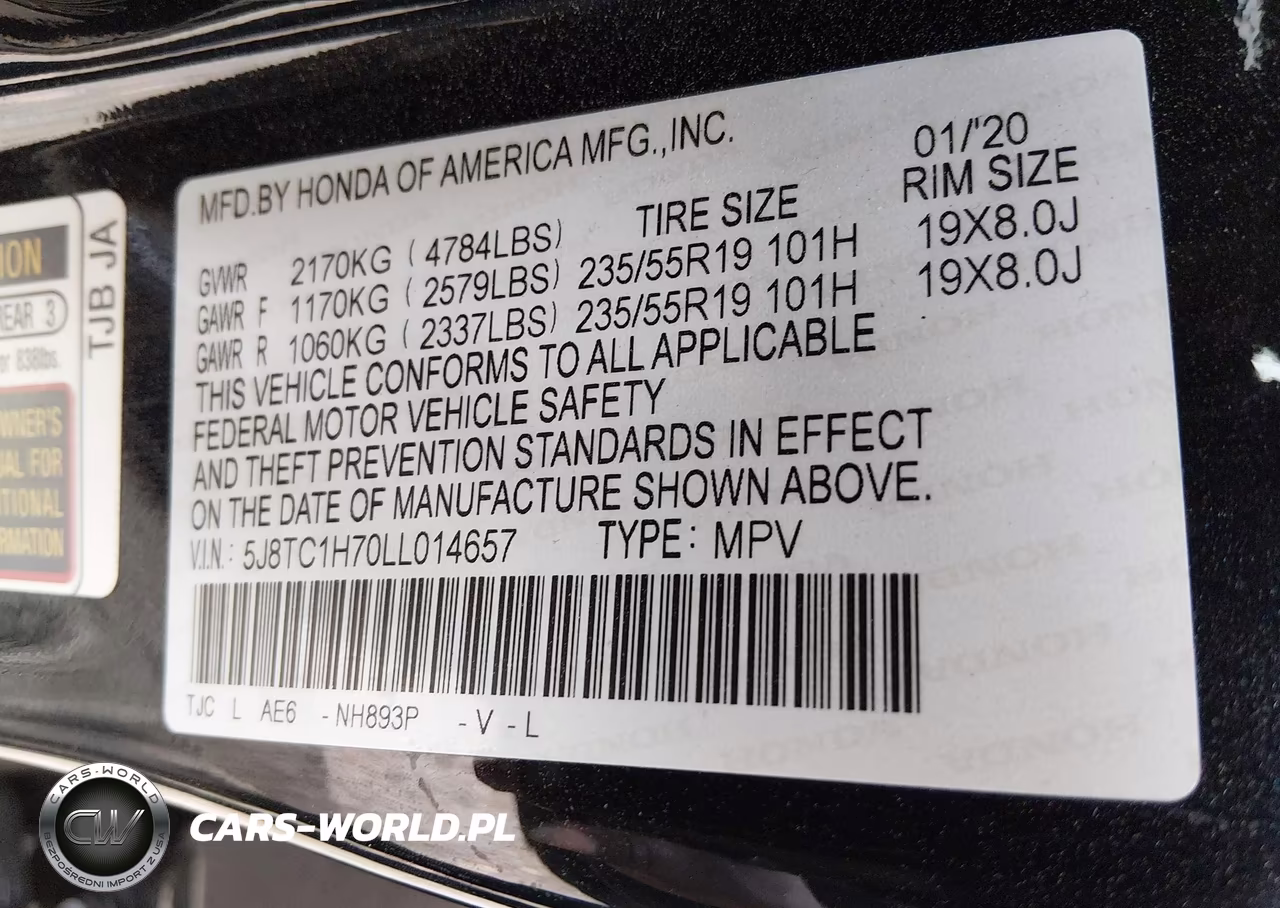 2020 Acura Rdx Advance Package VIN:5J8TC1H70LL014657 - 9
