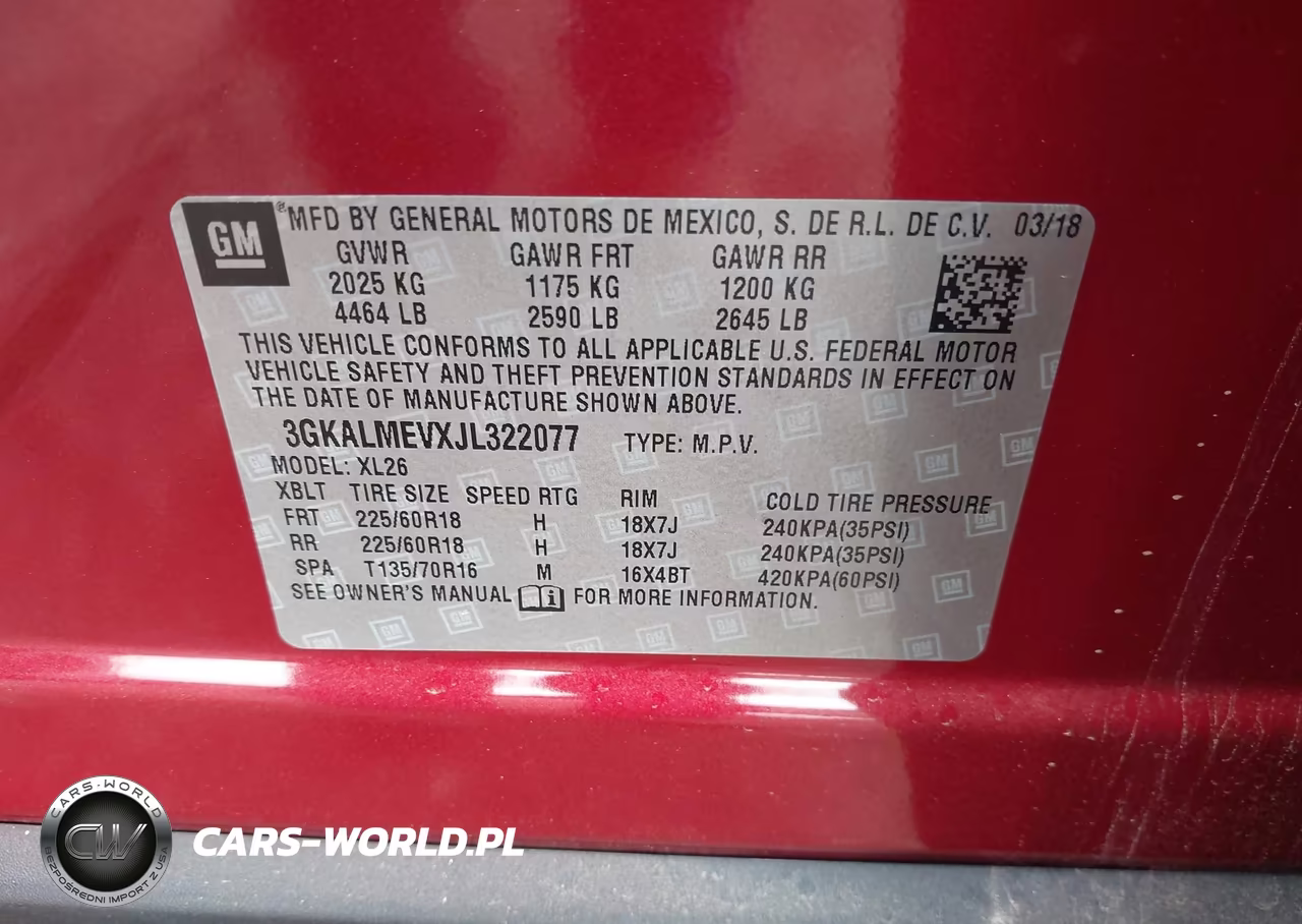 2018 GMC Terrain Sle VIN:3GKALMEVXJL322077 - 9
