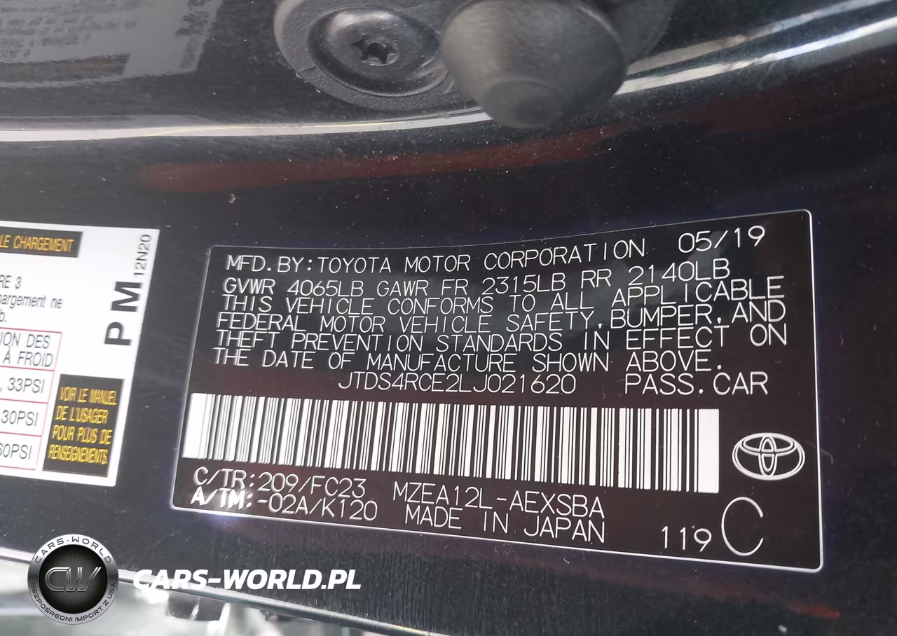 2020 Toyota Corolla Se VIN:JTDS4RCE2LJ021620 - 9
