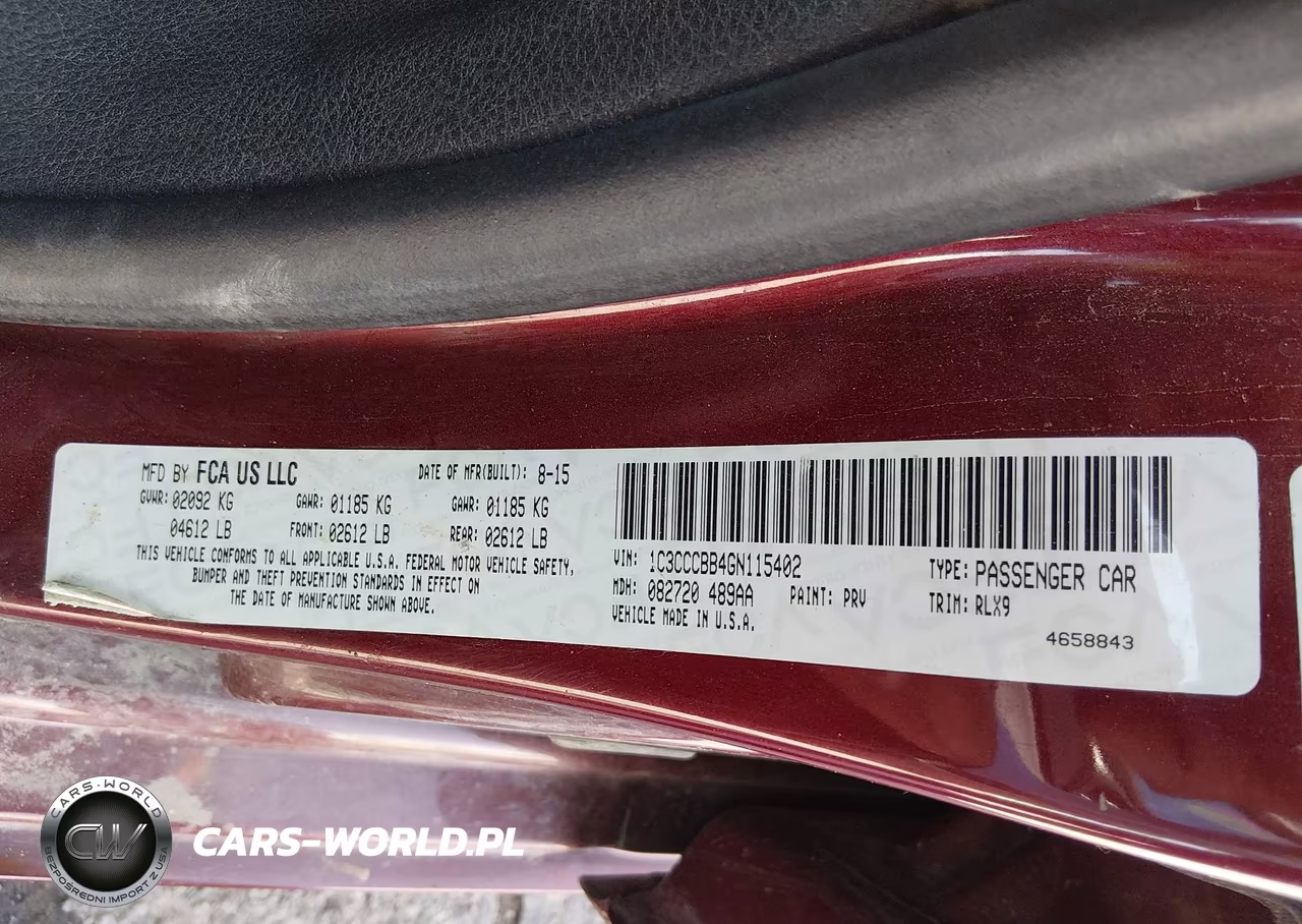 2016 Chrysler 200 S VIN:1C3CCCBB4GN115402 - 9