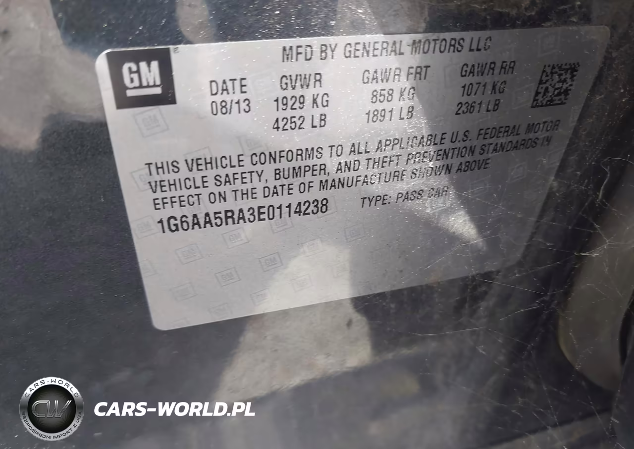 2014 Cadillac Ats Standard VIN:1G6AA5RA3E0114238 - 9
