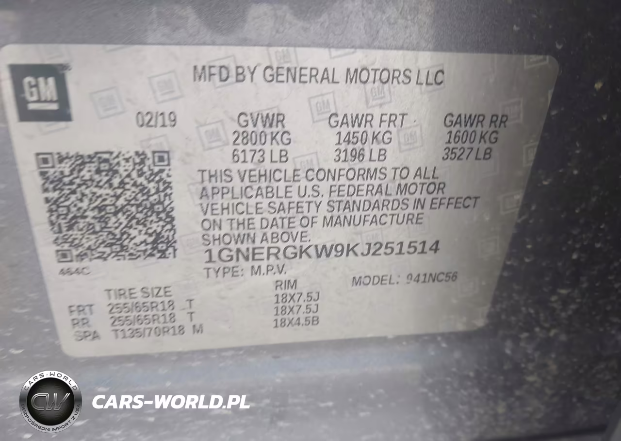 2019 Chevrolet Traverse 1Lt VIN:1GNERGKW9KJ251514 - 9