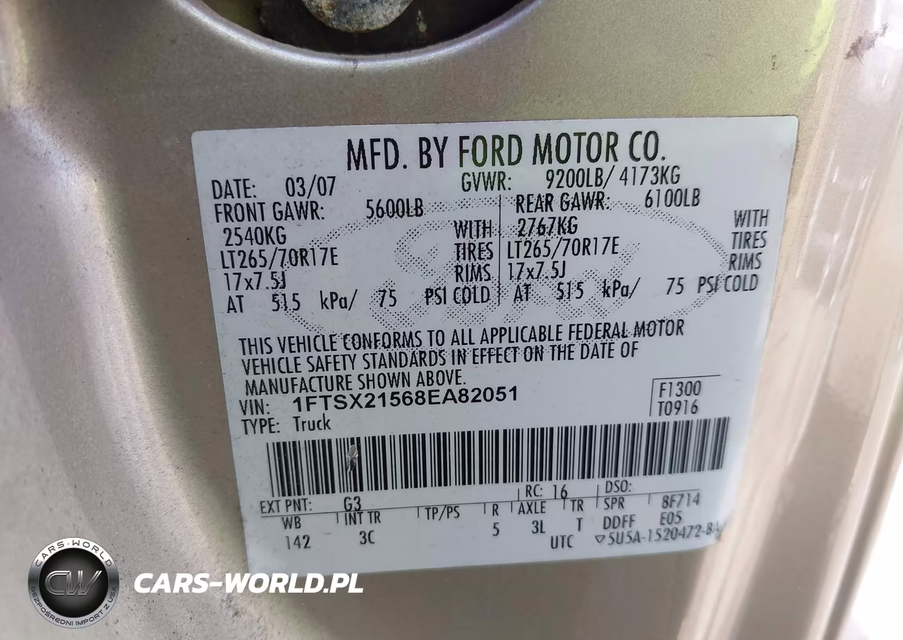 2008 Ford F-250 Fx4-Lariat-Xl-Xlt VIN:1FTSX21568EA82051 - 9