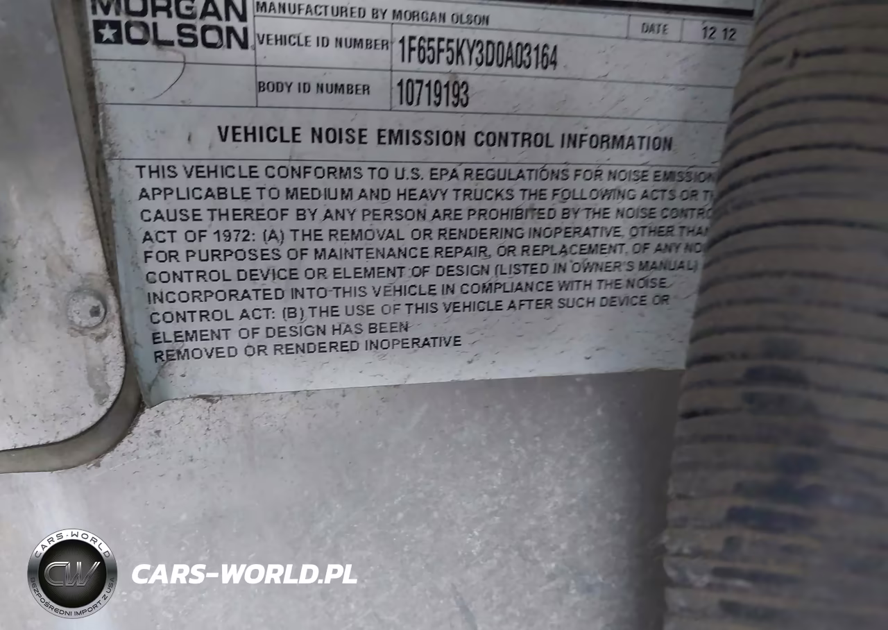 2013 Ford F-59 Commercial Stripped VIN:1F65F5KY3D0A03164 - 8