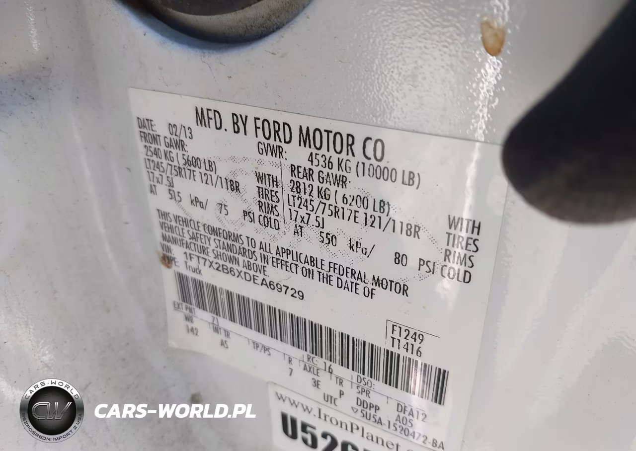 2013 Ford F-250 Xl VIN:1FT7X2B6XDEA69729 - 9