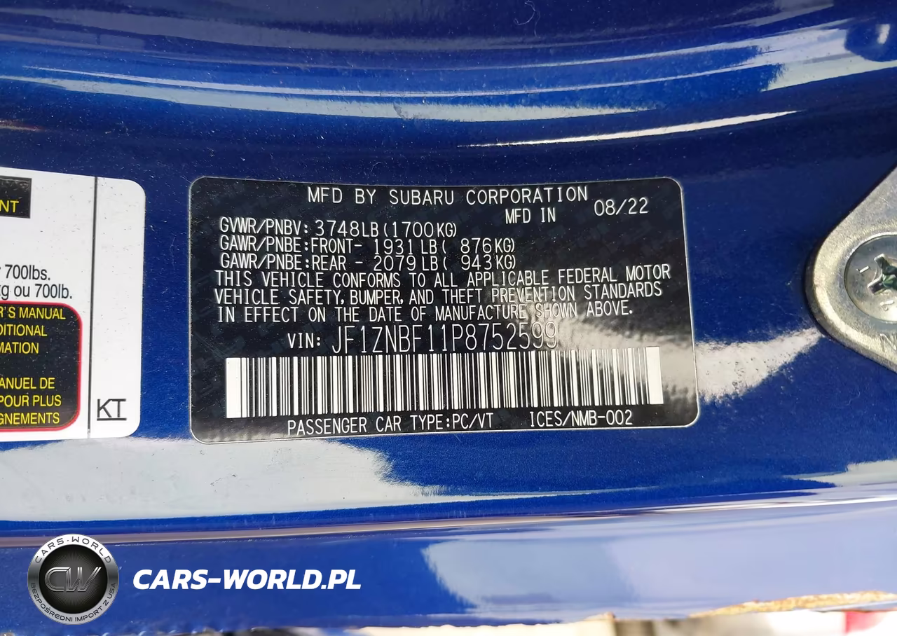 2023 Toyota Gr86 Premium VIN:JF1ZNBF11P8752599 - 9
