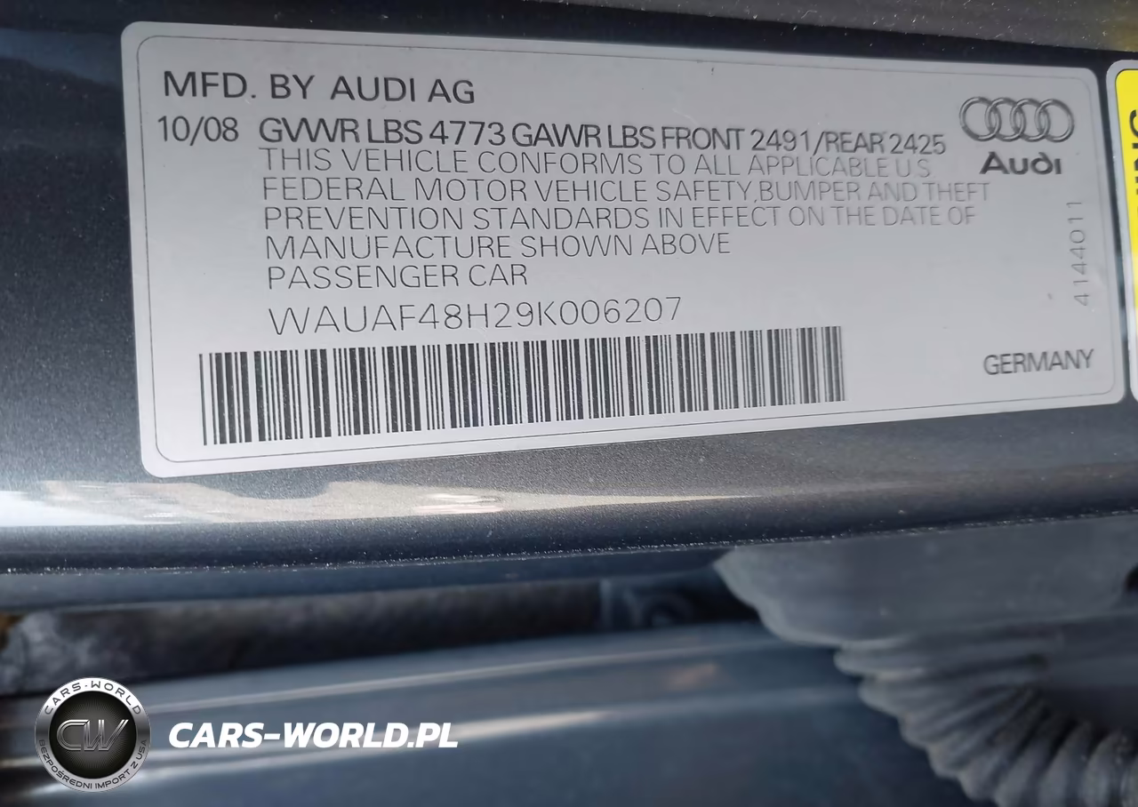 2009 Audi A4 2.0T Cabriolet VIN:WAUAF48H29K006207 - 9