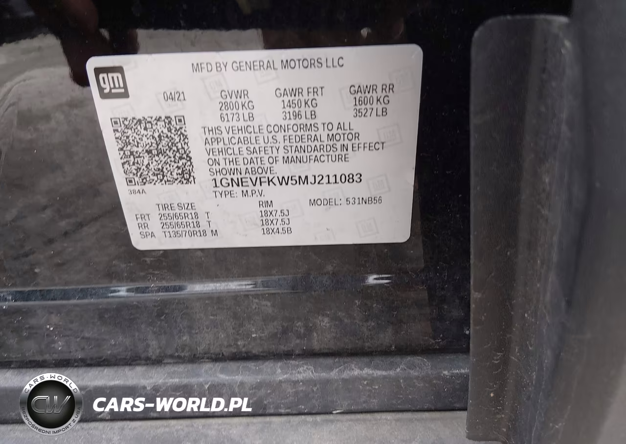2021 Chevrolet Traverse Awd Ls VIN:1GNEVFKW5MJ211083 - 9
