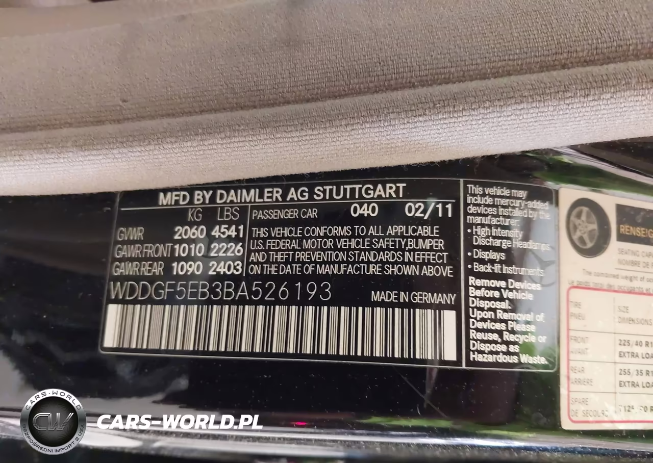 2011 Mercedes-Benz C 300 Sport VIN:WDDGF5EB3BA526193 - 9