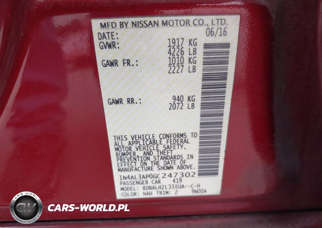 2016 Nissan Altima 2.5 Sr VIN:1N4AL3AP0GC247302 - 9