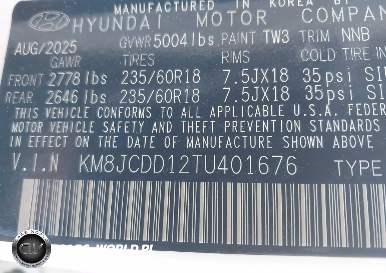 2026 Hyundai Tucson Hybrid Sel Convenience VIN:KM8JCDD12TU401676 - 9