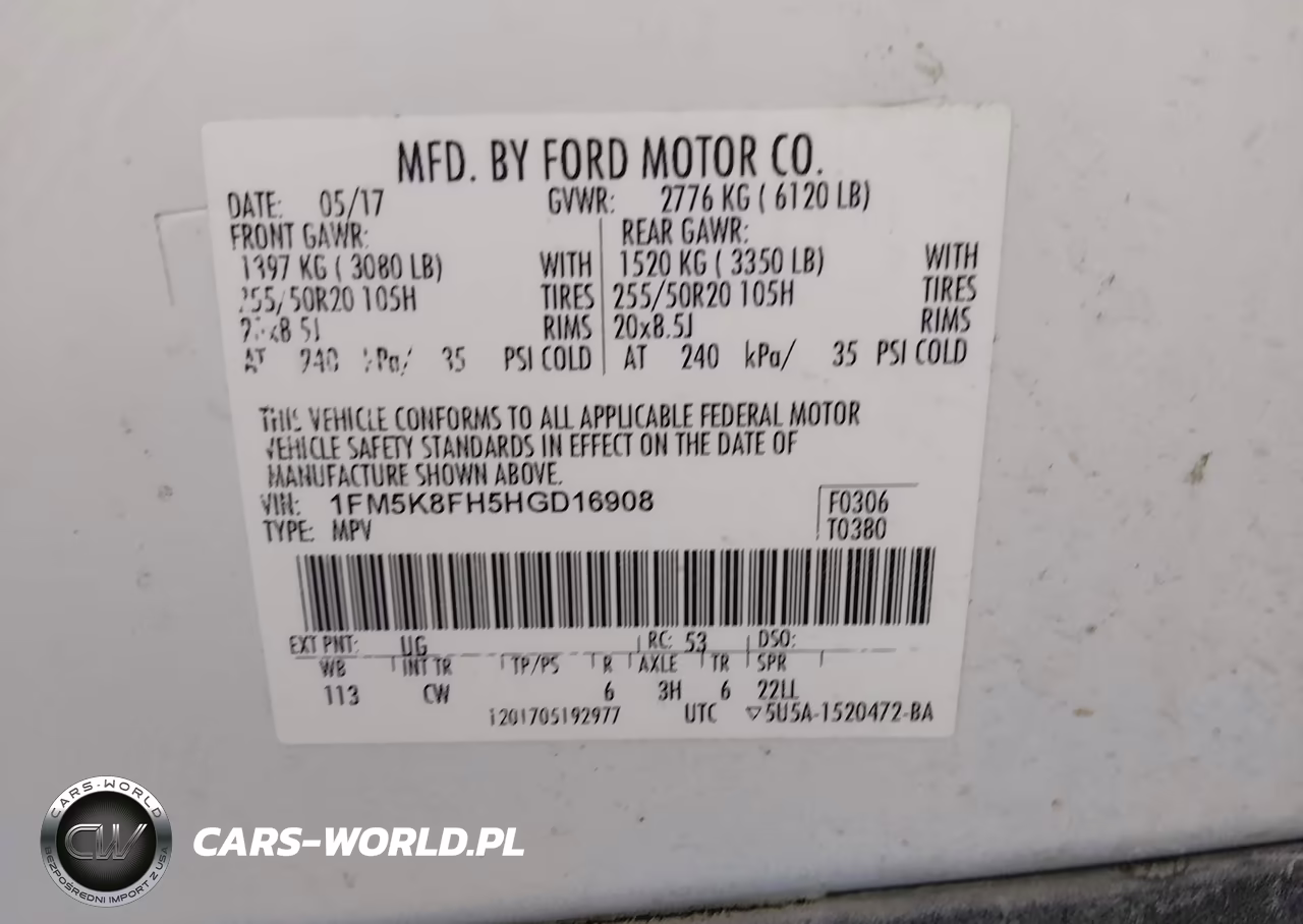 2017 Ford Explorer Limited VIN:1FM5K8FH5HGD16908 - 9