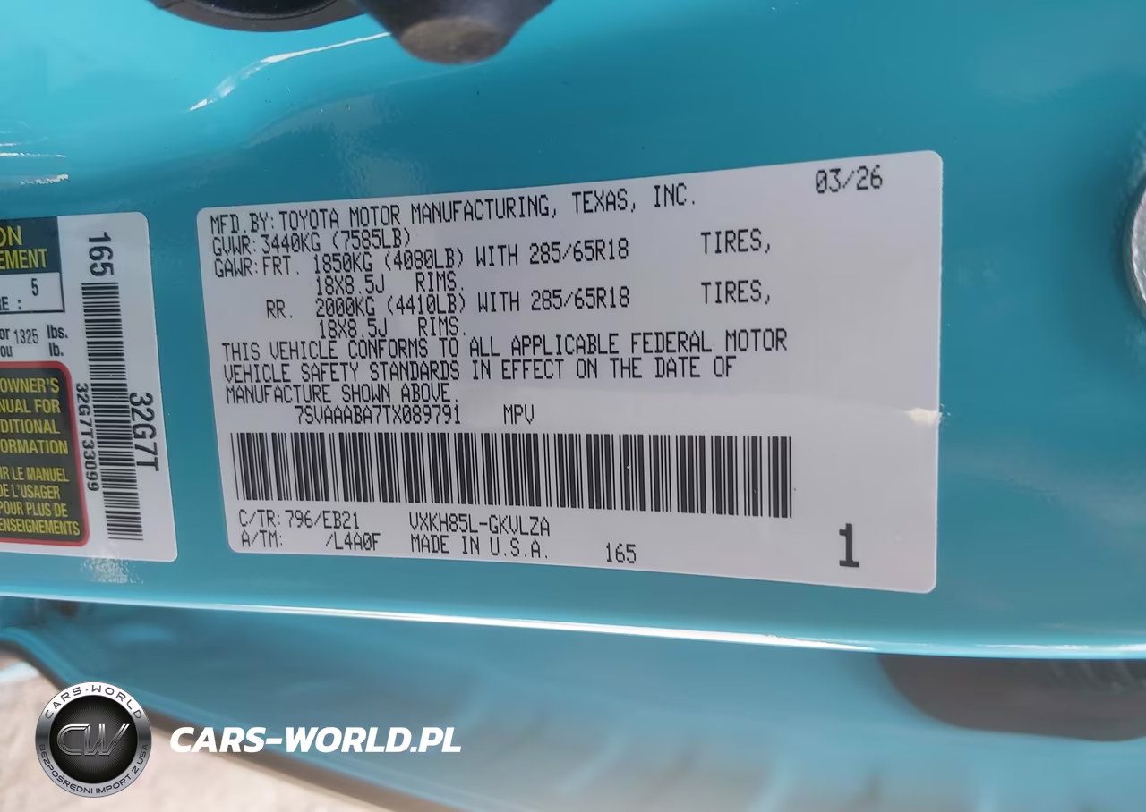 2026 Toyota Sequoia Trd Pro VIN:7SVAAABA7TX089791 - 9