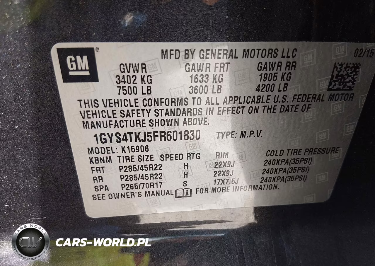 2015 Cadillac Escalade Esv Premium VIN:1GYS4TKJ5FR601830 - 9