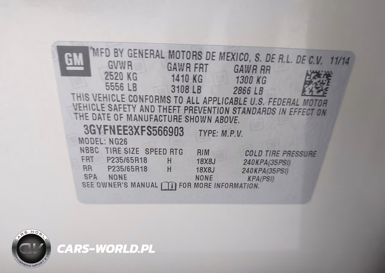 2015 Cadillac Srx Luxury Collection VIN:3GYFNEE3XFS566903 - 9