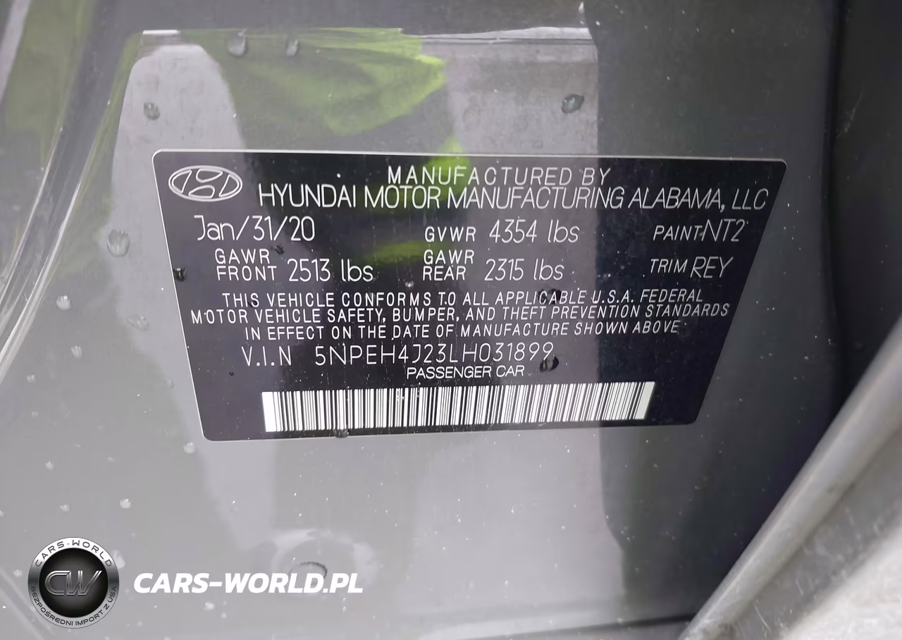 2020 Hyundai Sonata Limited VIN:5NPEH4J23LH031899 - 9