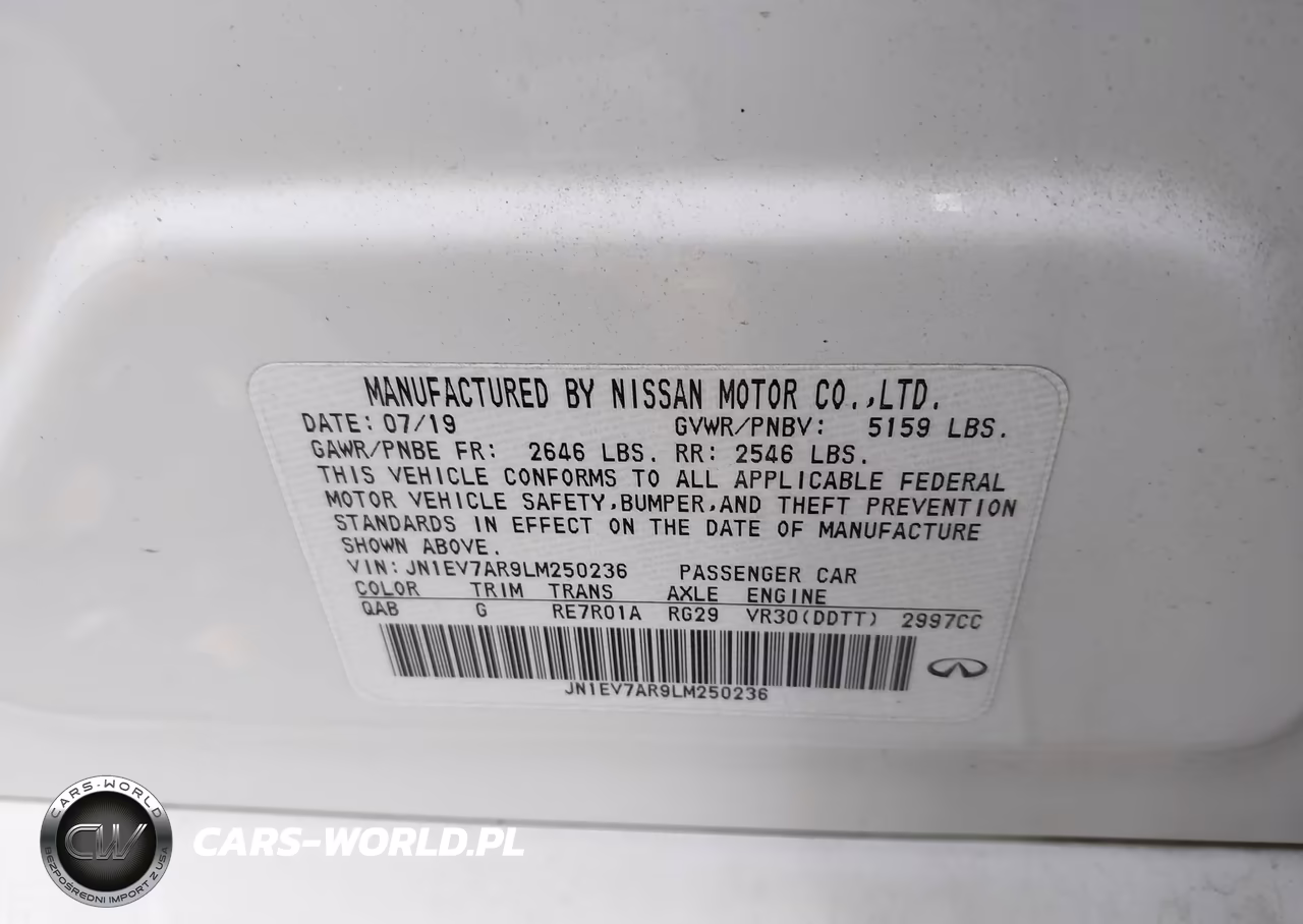 2020 Infiniti Q50 Luxe Awd VIN:JN1EV7AR9LM250236 - 9