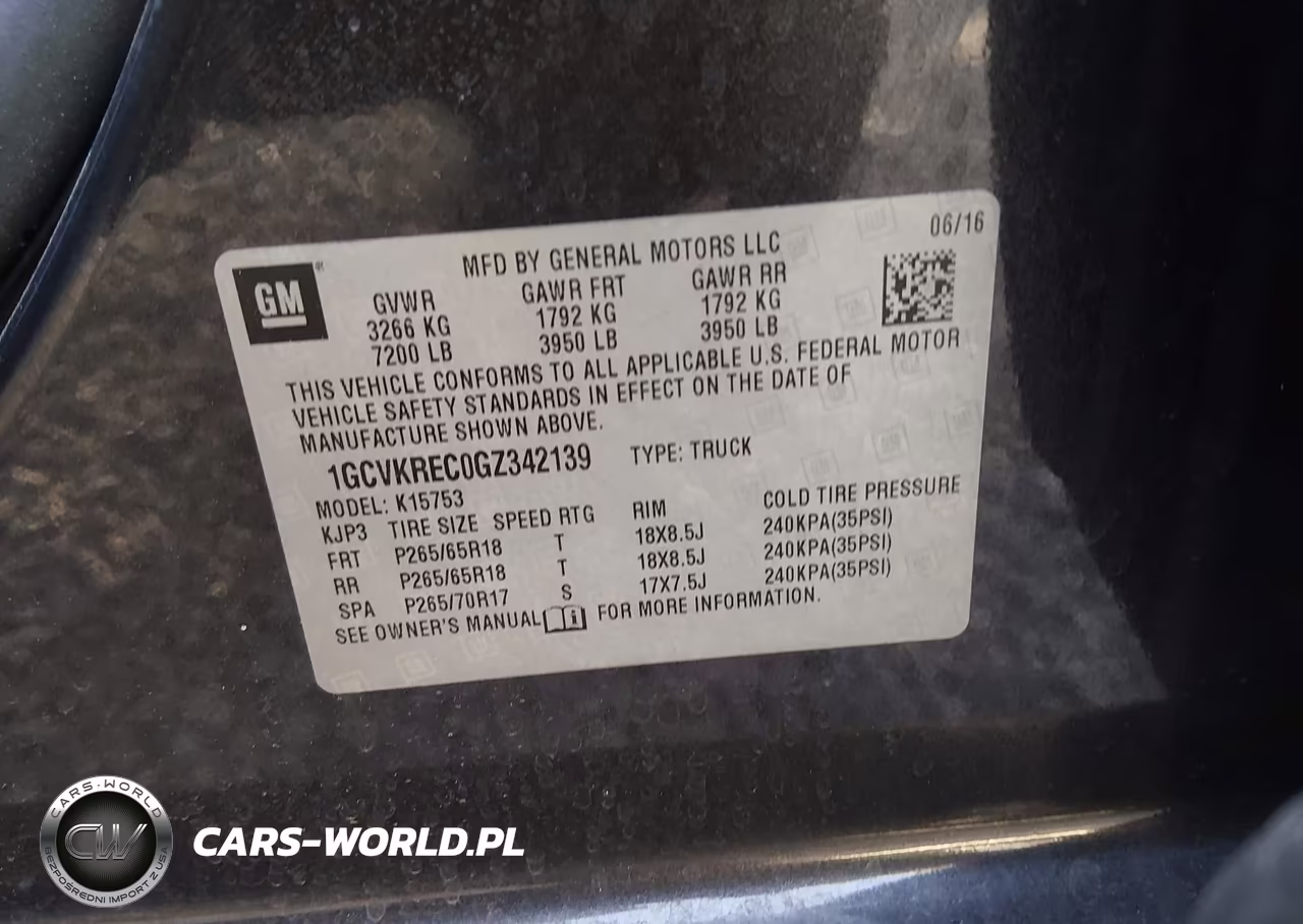 2016 Chevrolet Silverado 1500 2Lt VIN:1GCVKREC0GZ342139 - 9