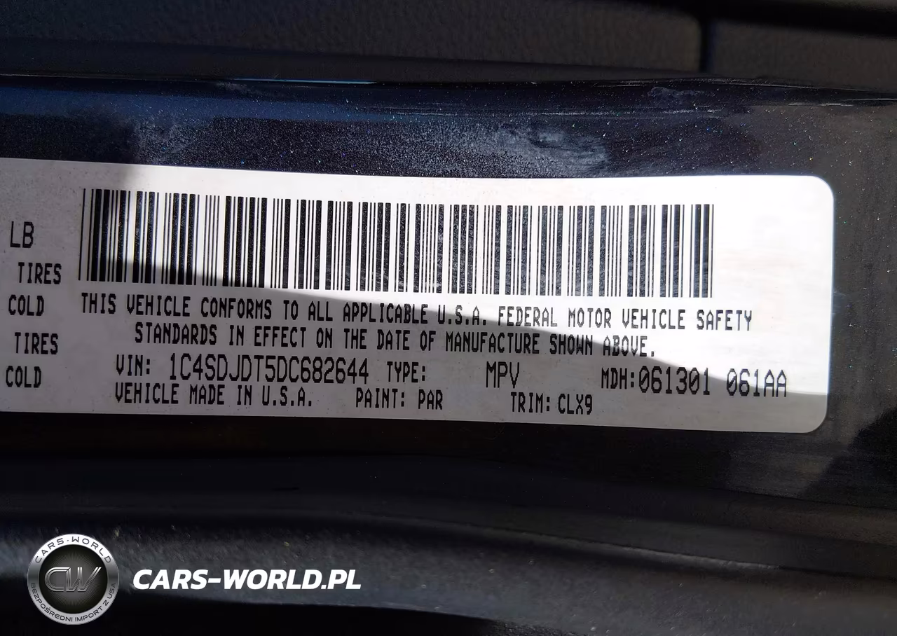 2013 Dodge Durango Crew VIN:1C4SDJDT5DC682644 - 9