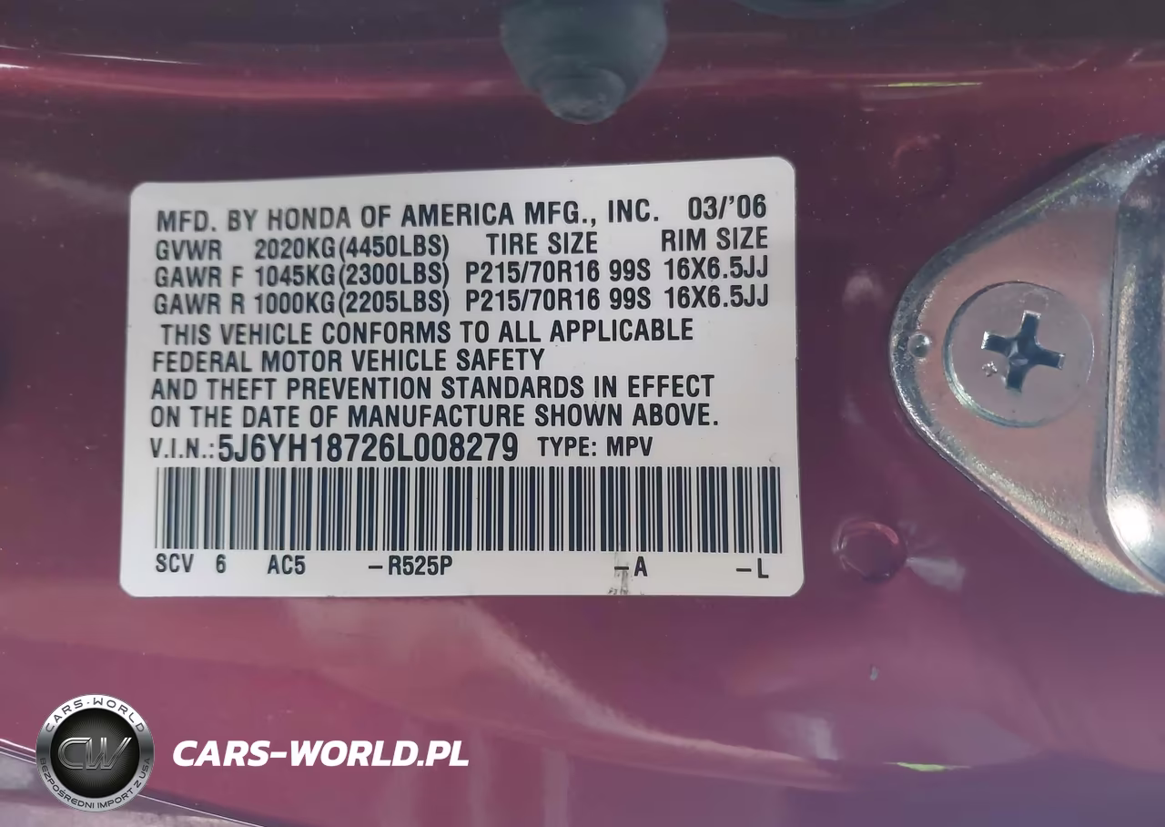 2006 Honda Element Ex-P VIN:5J6YH18726L008279 - 9