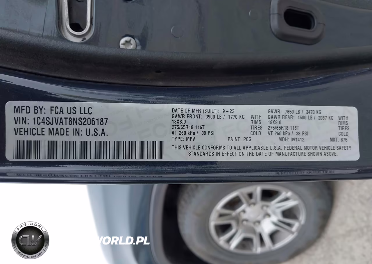 2022 Jeep Wagoneer Series I 4X4 VIN:1C4SJVAT8NS206187 - 9
