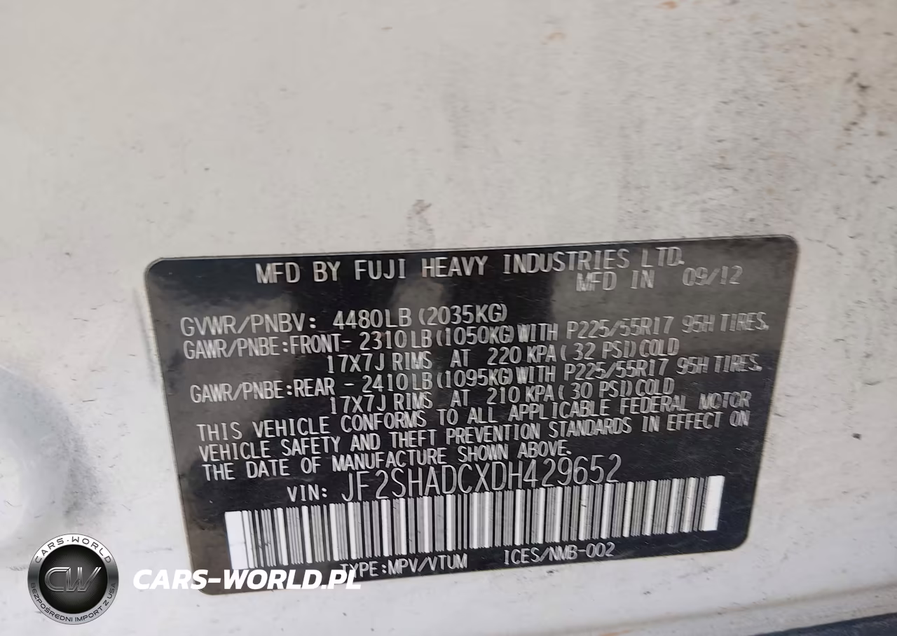 2013 Subaru Forester 2.5X Premium VIN:JF2SHADCXDH429652 - 9