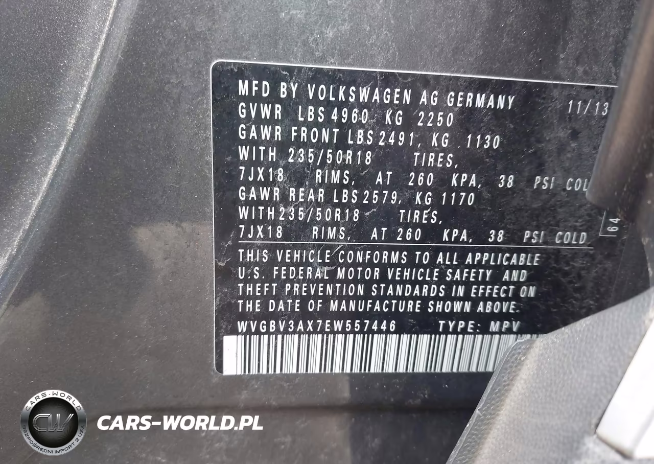2014 Volkswagen Tiguan Se VIN:WVGBV3AX7EW557446 - 9