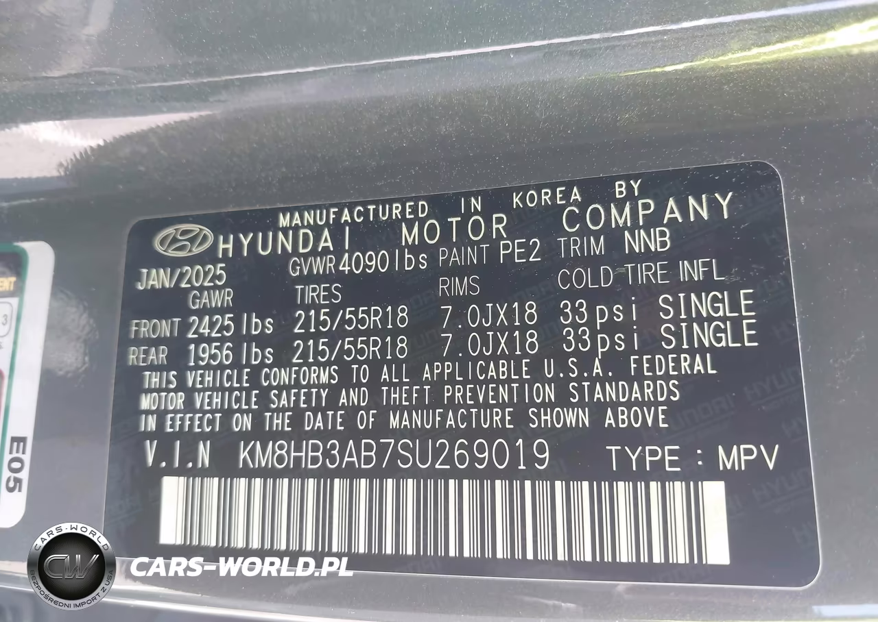 2025 Hyundai Kona Sel VIN:KM8HB3AB7SU269019 - 9