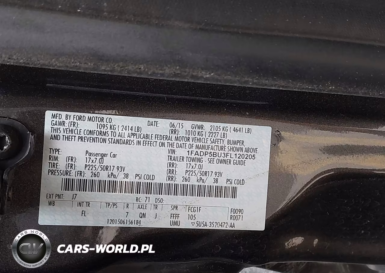 2015 Ford C-Max Hybrid Sel VIN:1FADP5BU3FL120205 - 9