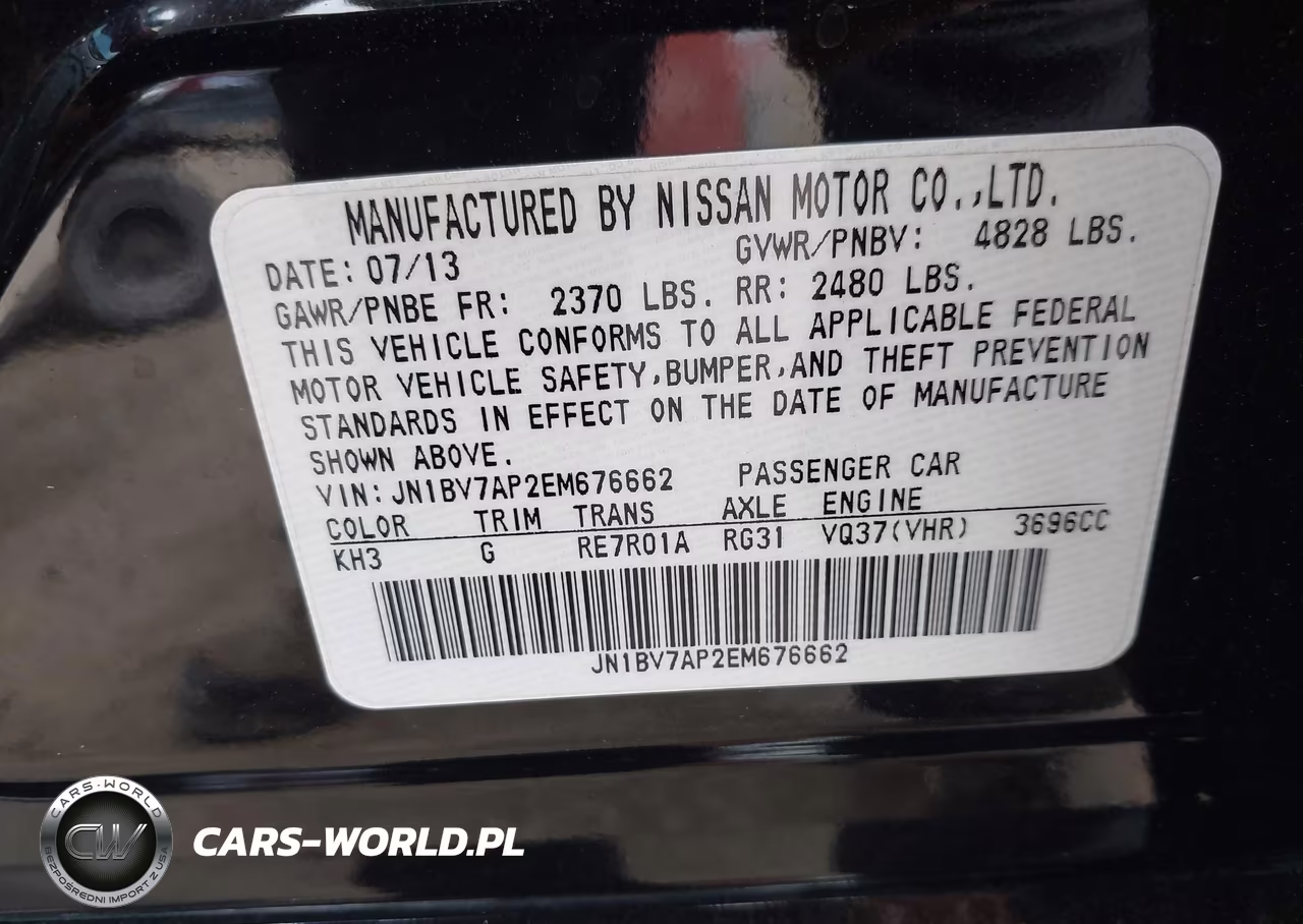 2014 Infiniti Q50 Premium VIN:JN1BV7AP2EM676662 - 9