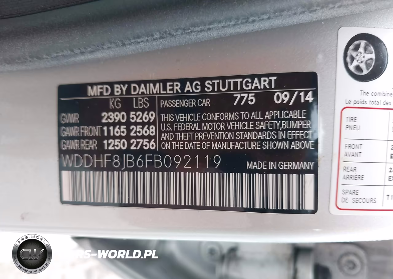 2015 Mercedes-Benz E 350 4Matic VIN:WDDHF8JB6FB092119 - 9