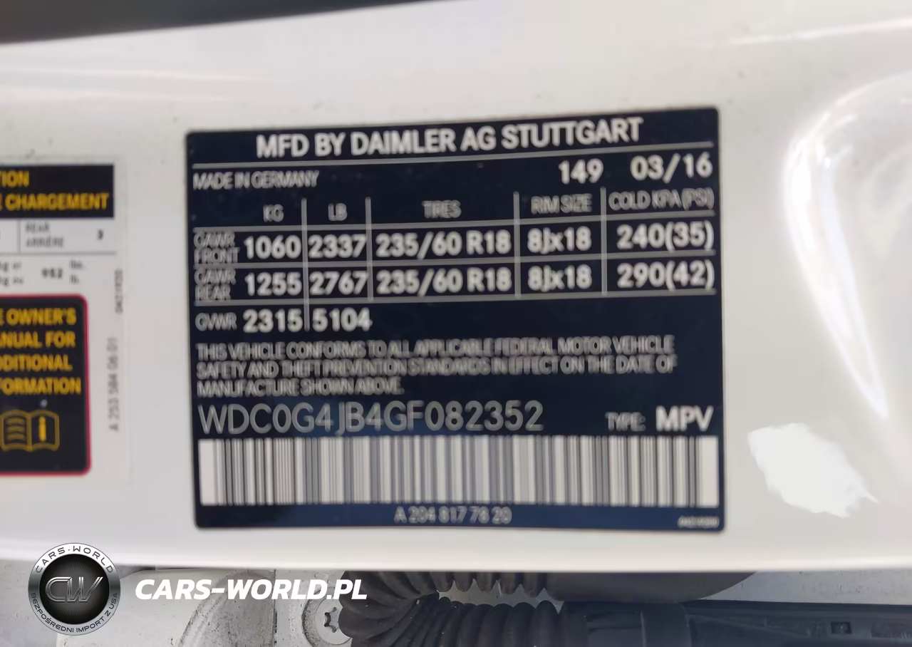 2016 Mercedes-Benz Glc 300 VIN:WDC0G4JB4GF082352 - 9