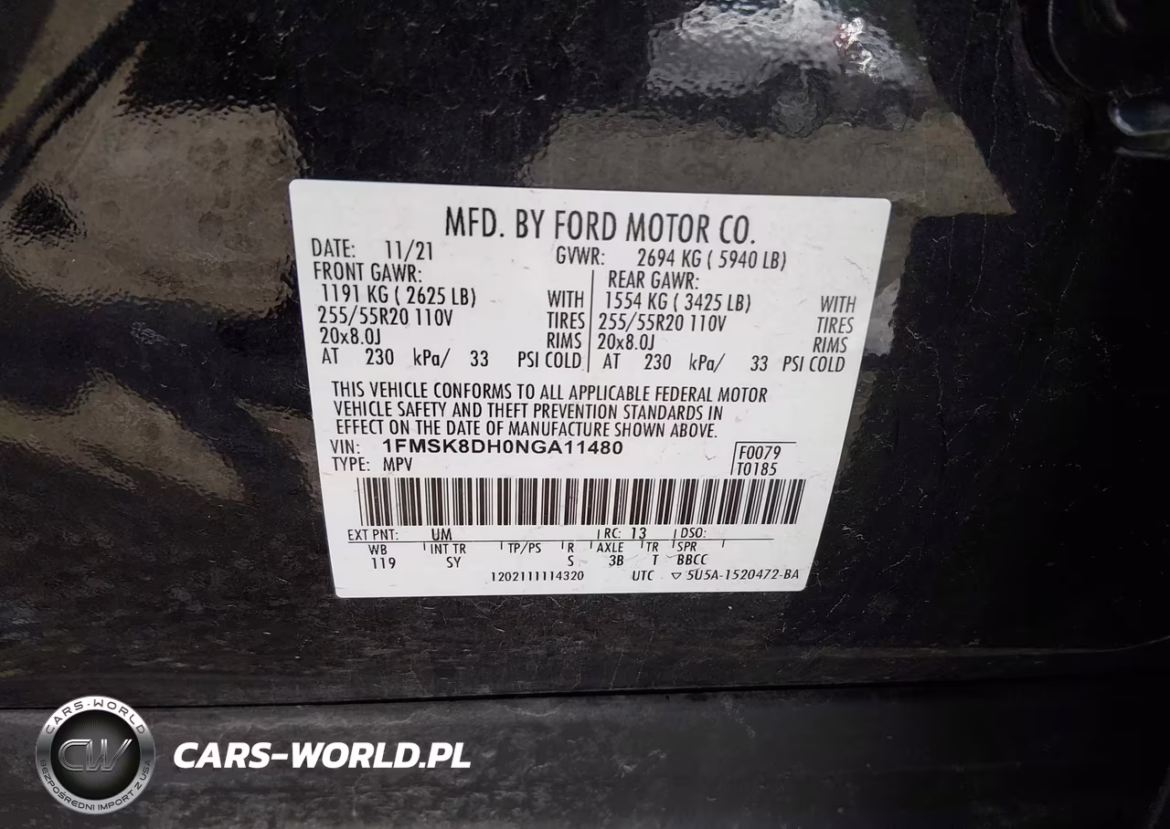 2022 Ford Explorer Xlt VIN:1FMSK8DH0NGA11480 - 9