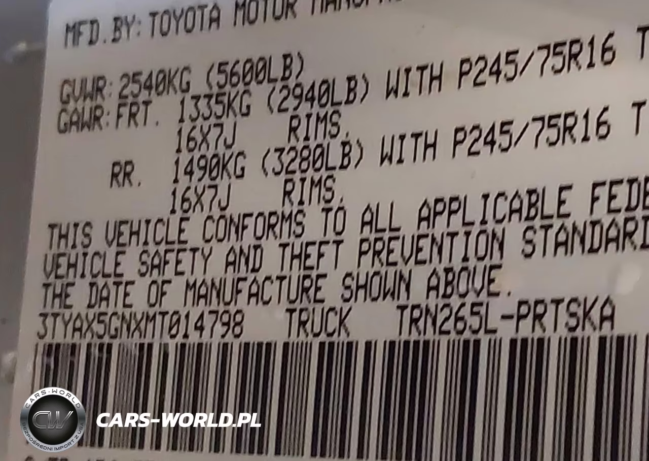 2021 Toyota Tacoma Sr VIN:3TYAX5GNXMT014798 - 9