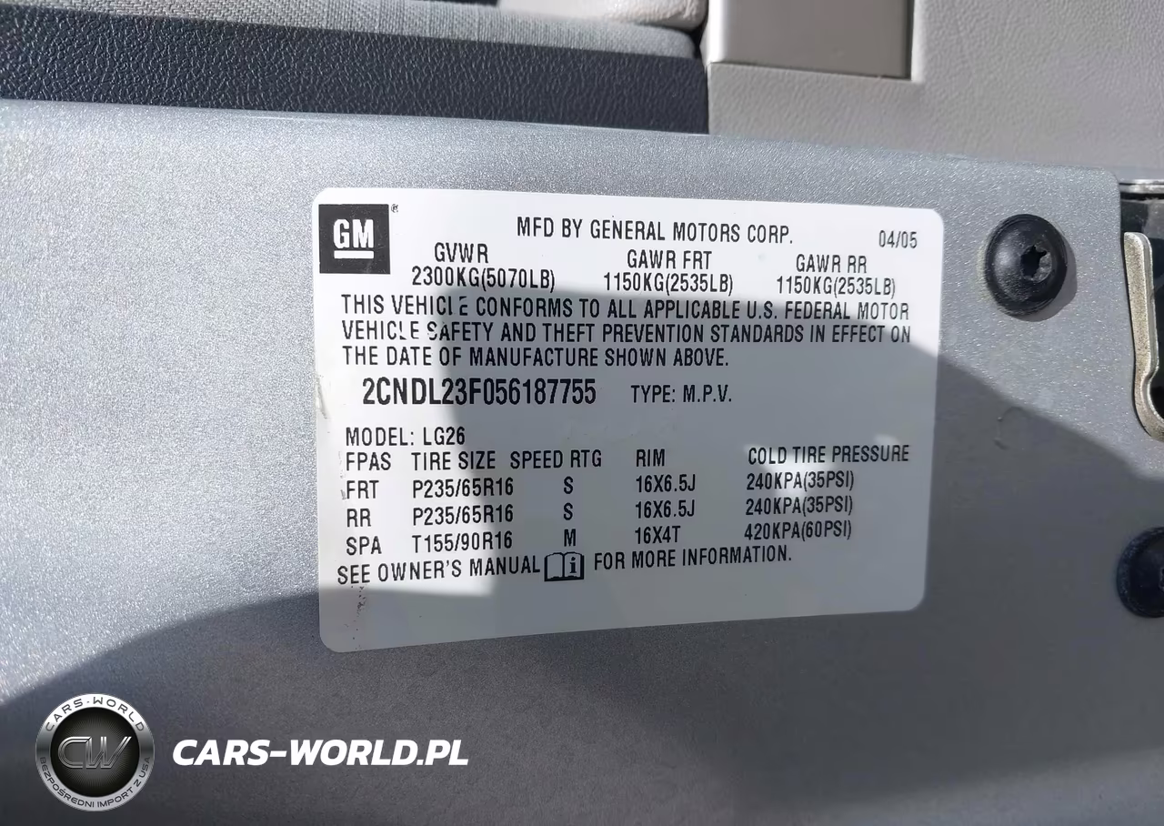 2005 Chevrolet Equinox Ls VIN:2CNDL23F056187755 - 9