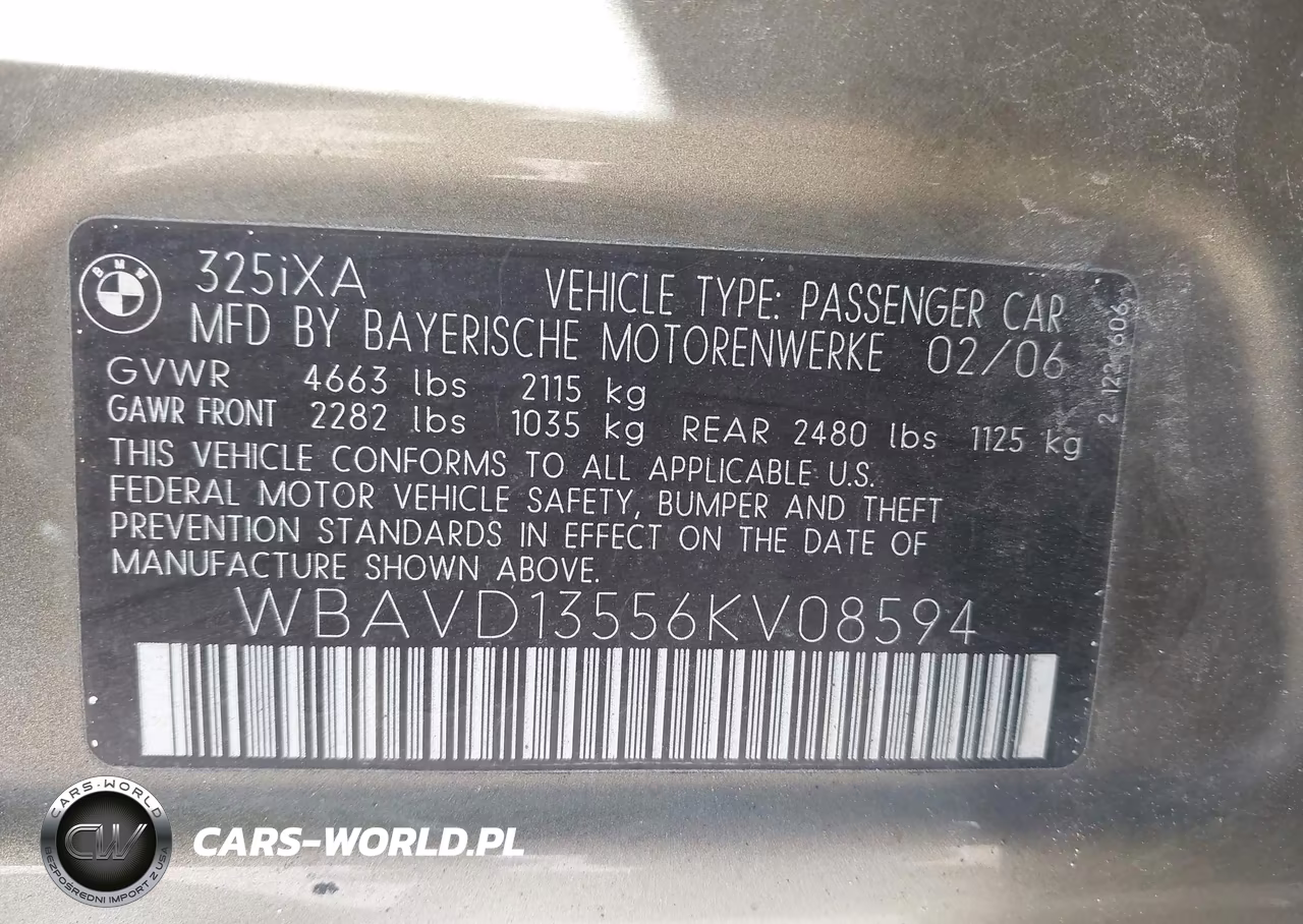 2006 BMW 325Xi VIN:WBAVD13556KV08594 - 9