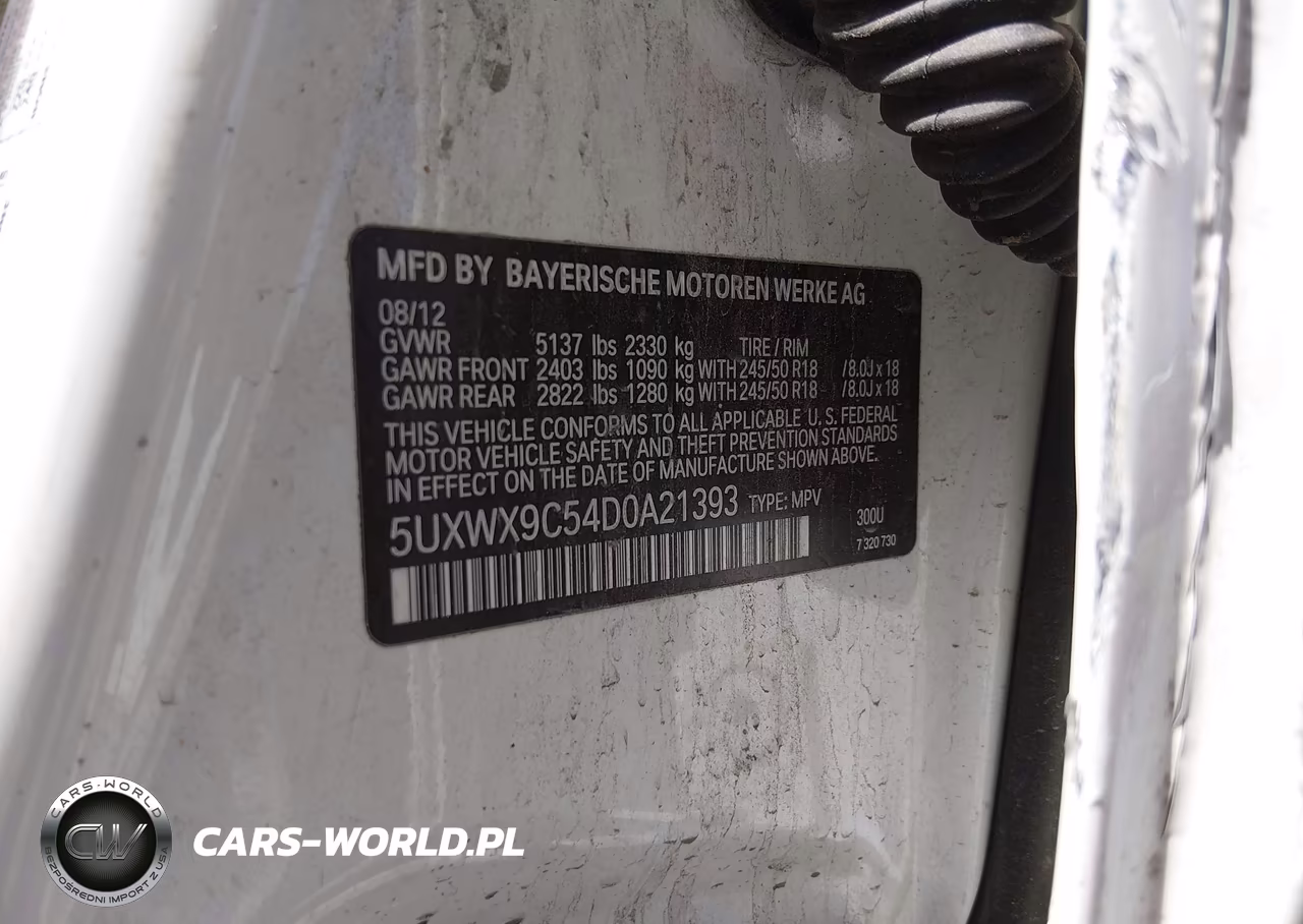 2013 BMW X3 xDrive28I VIN:5UXWX9C54D0A21393 - 9