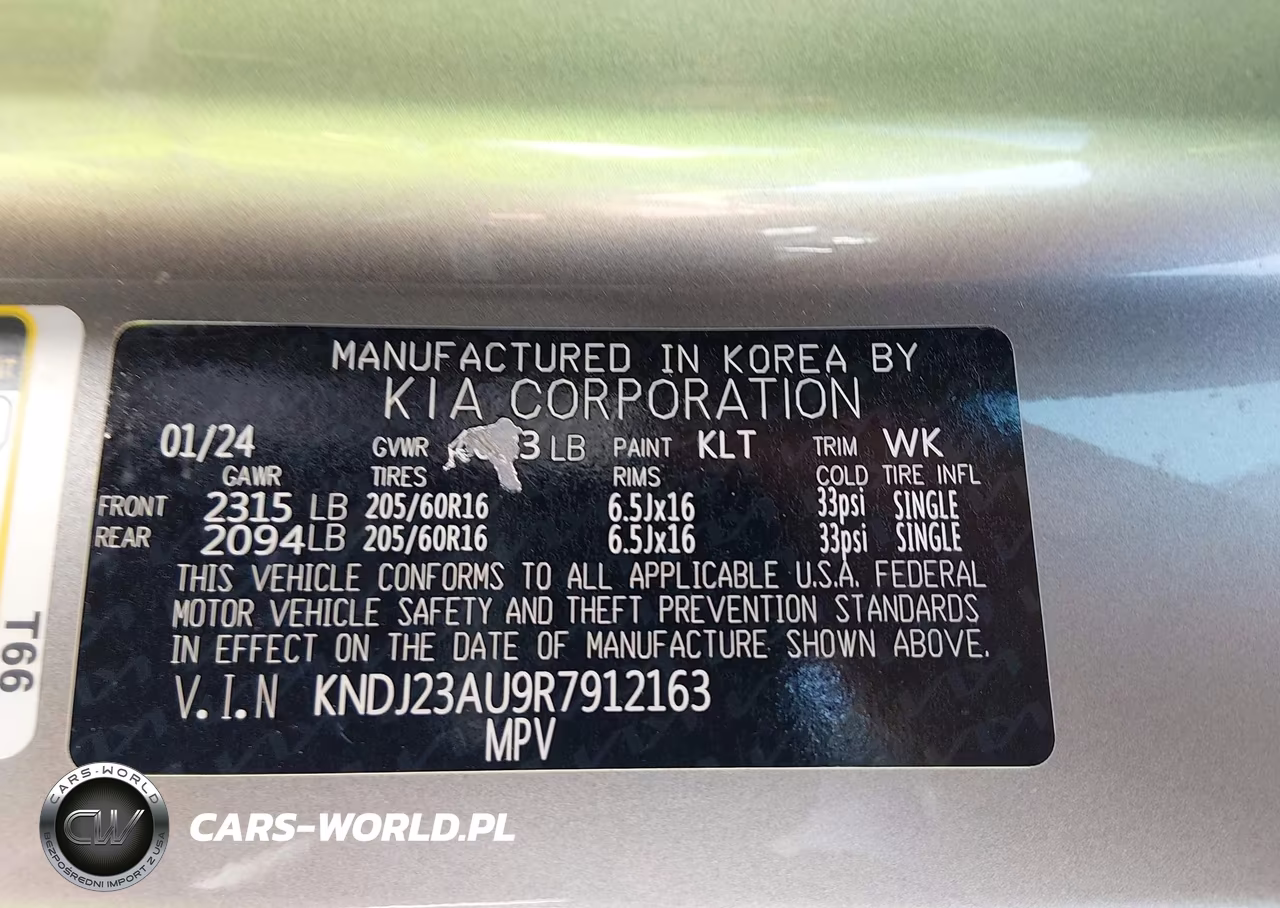 2024 Kia Soul Lx VIN:KNDJ23AU9R7912163 - 9