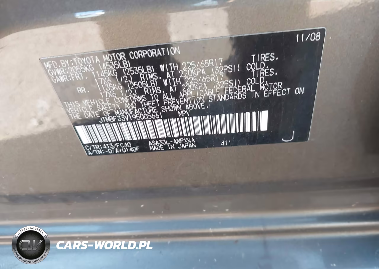 2009 Toyota Rav4 VIN:JTMBF33V195005661 - 9