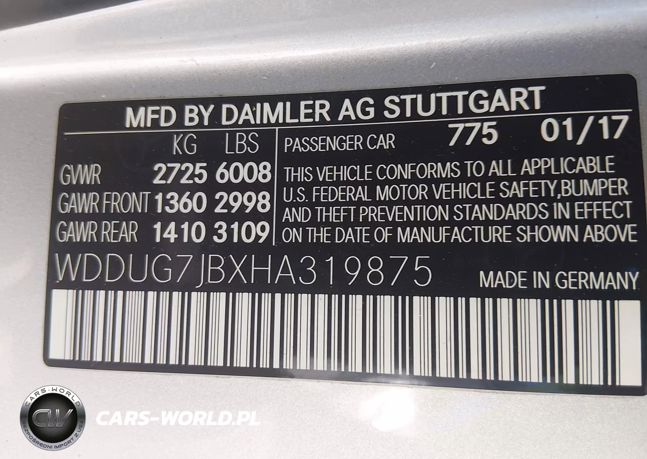 2017 Mercedes-Benz Amg S 63 4Matic VIN:WDDUG7JBXHA319875 - 9